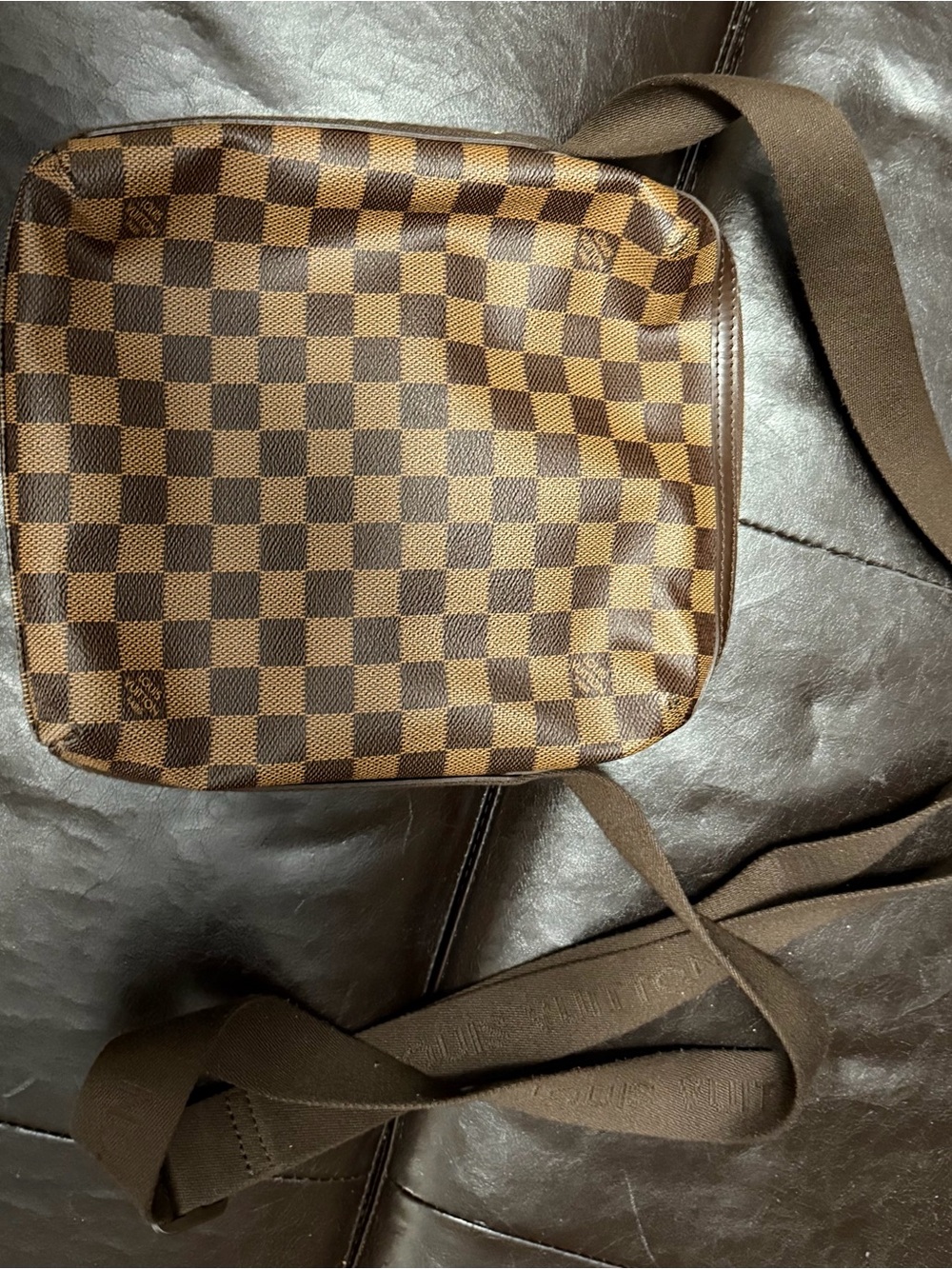 Louis Vuitton Brown Damier Ebene Canvas Belt Bag